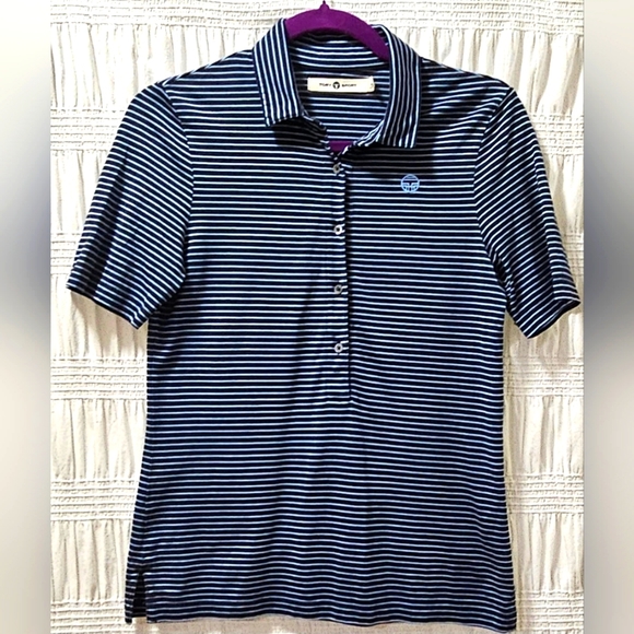 Tory Burch Sport Button Up Polo Short Sleeve Women's Blouse SZ SP - Picture 5 of 16